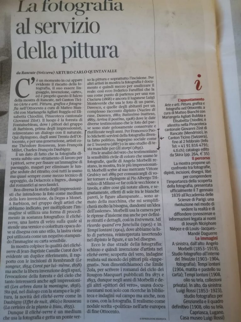 Da "La lettura" di domenica 19 gennaio 2020